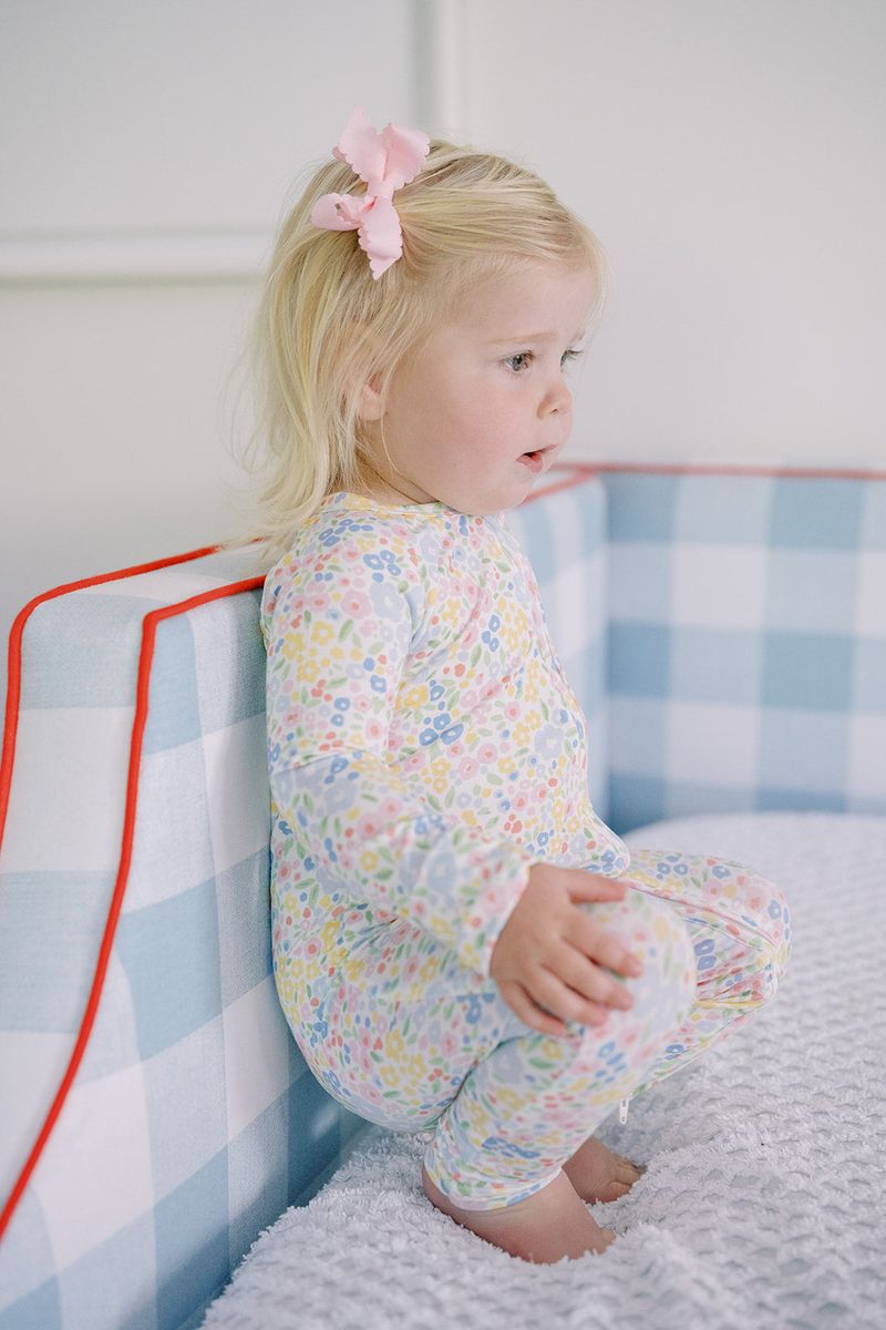Multi-Colored Flower Sleep Romper