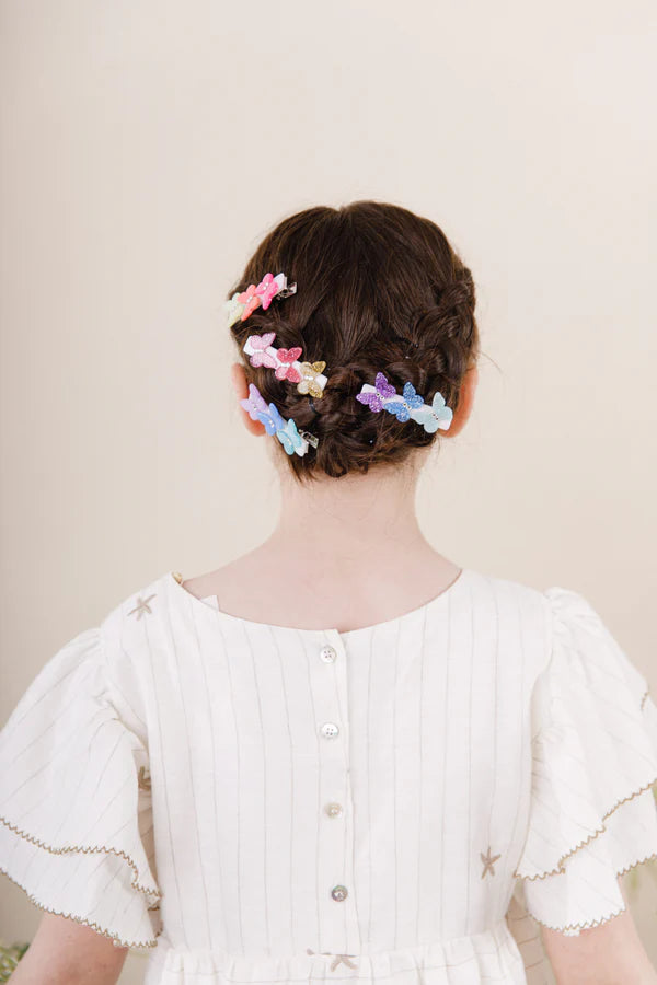 Butterflies Spring Colors Hair Clips