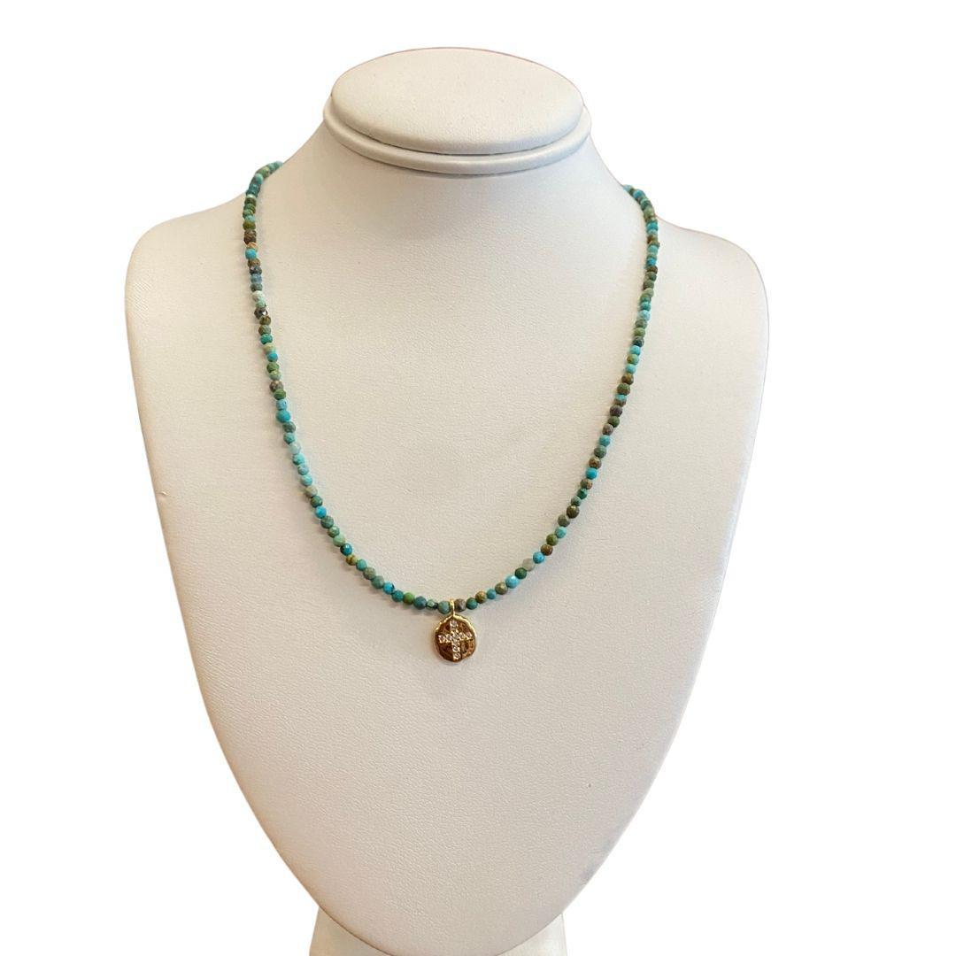 Turquoise Beaded Women's Necklace