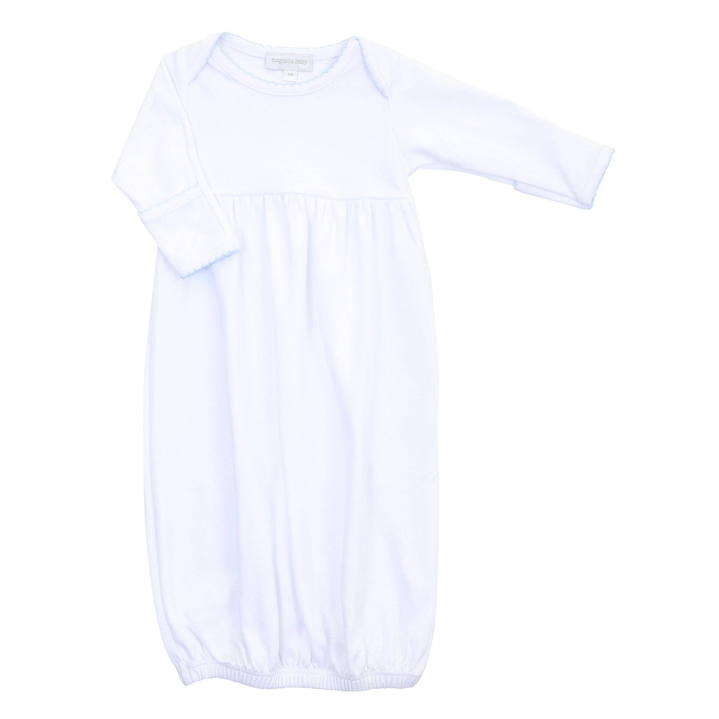 Solid Essentials White Blue Gown