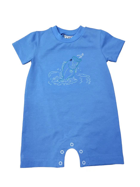 Bass Fish Boys Romper
