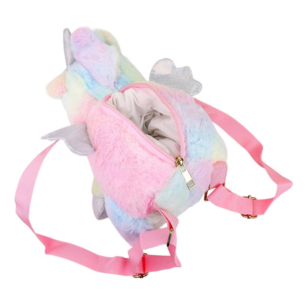 Kids Unicorn Plush Doll Backpack Bag
