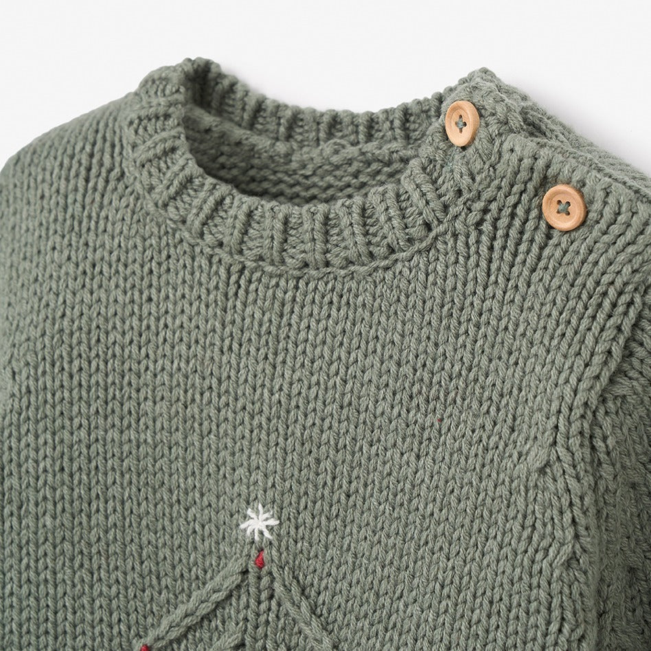 Green Christmas Tree Pullover