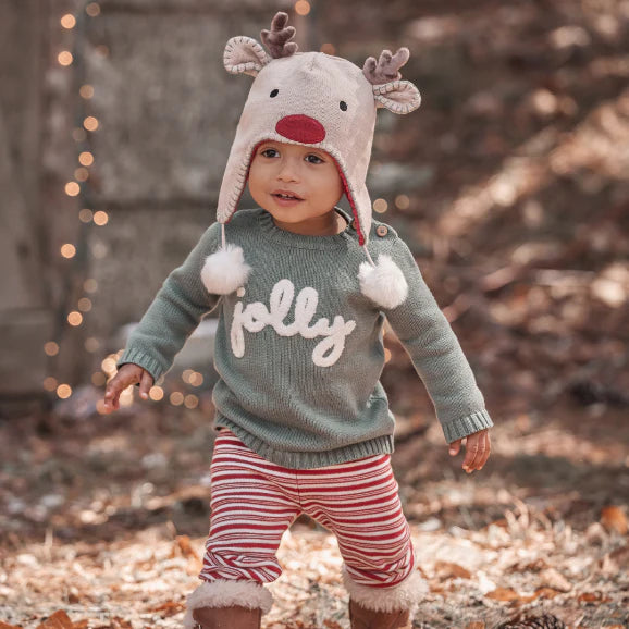 Jolly Sweater with Knit Pants & Hat