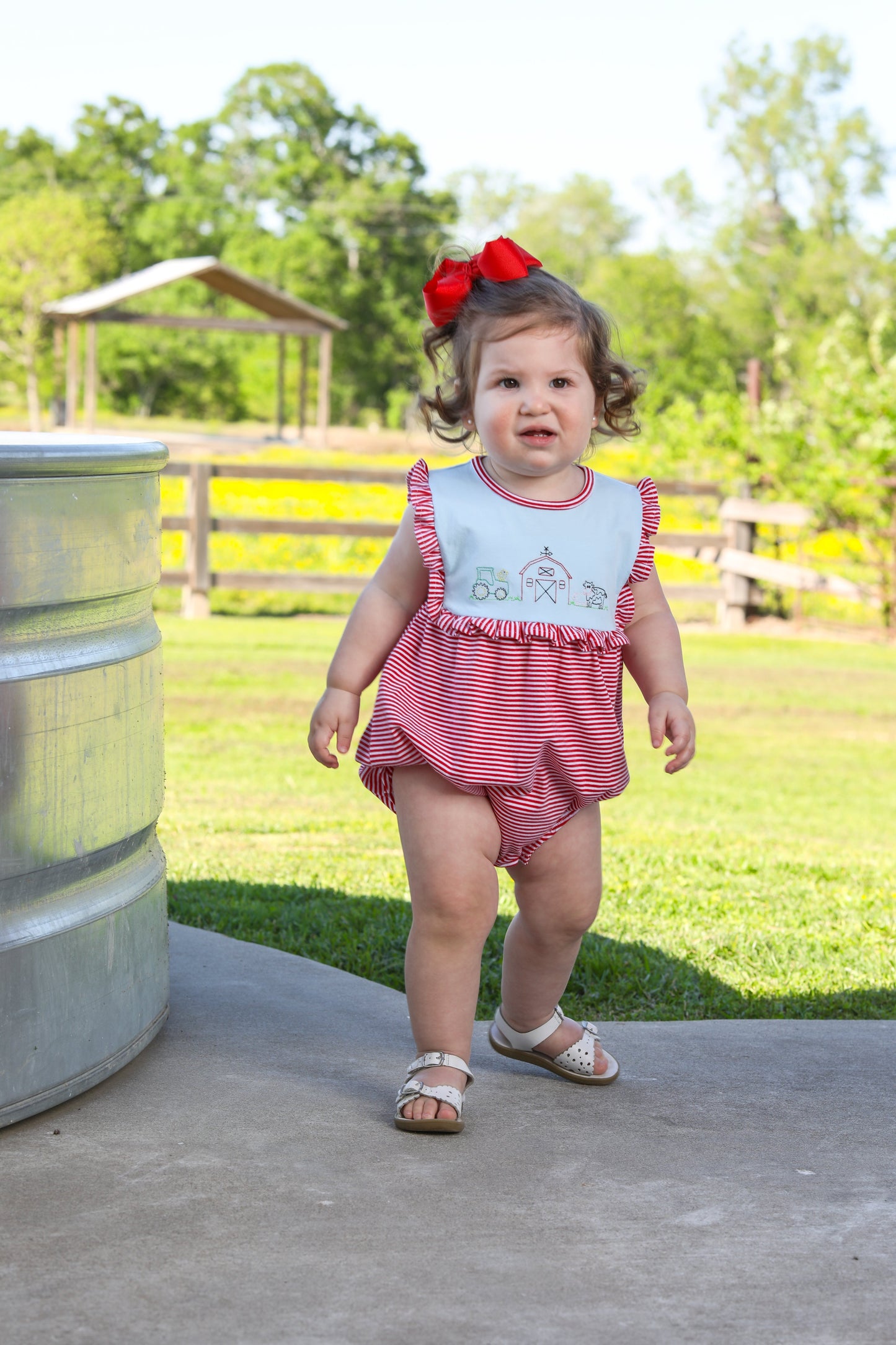 Farm Embroidery Ruffle