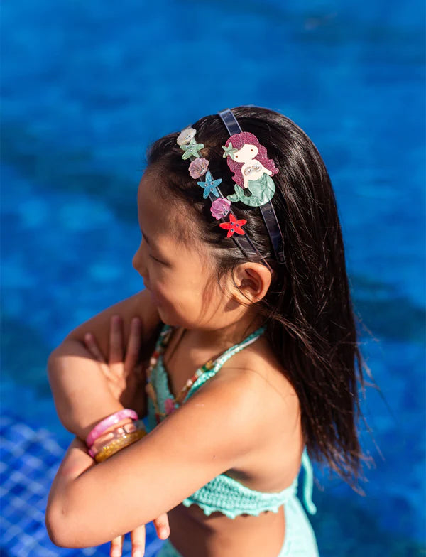Mermaid Light Green Pearlized Headband