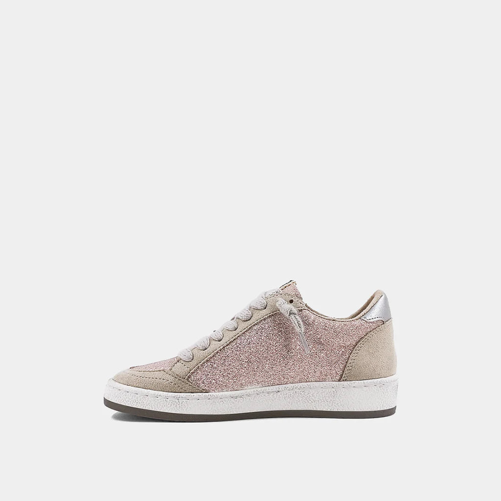 Paz Kids, Champagne Glitter Tennis Shoes