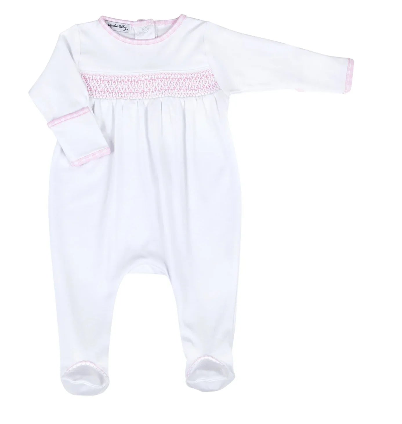 New Beginnings Smocked Footie - Pink