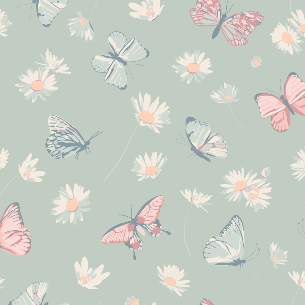 Butterly Mint Daisy Tank Pajamas