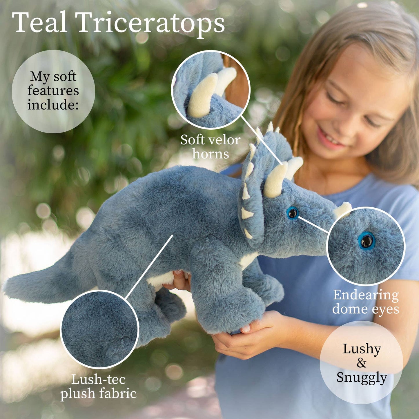 Teal Triceritops