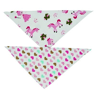 Fairytale/Hearts Bandana Bibs