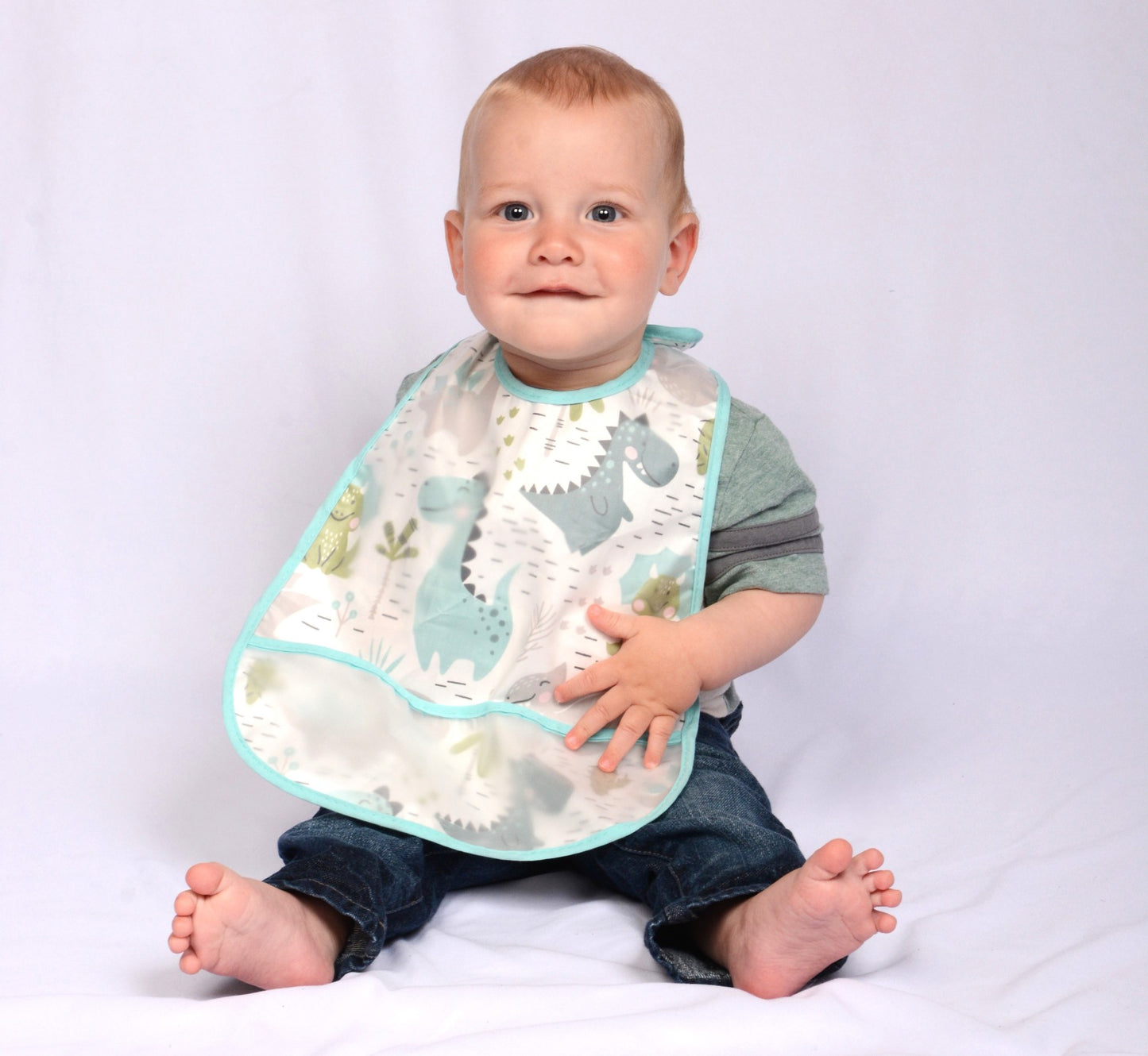 Dinosaur Wipeable Bib