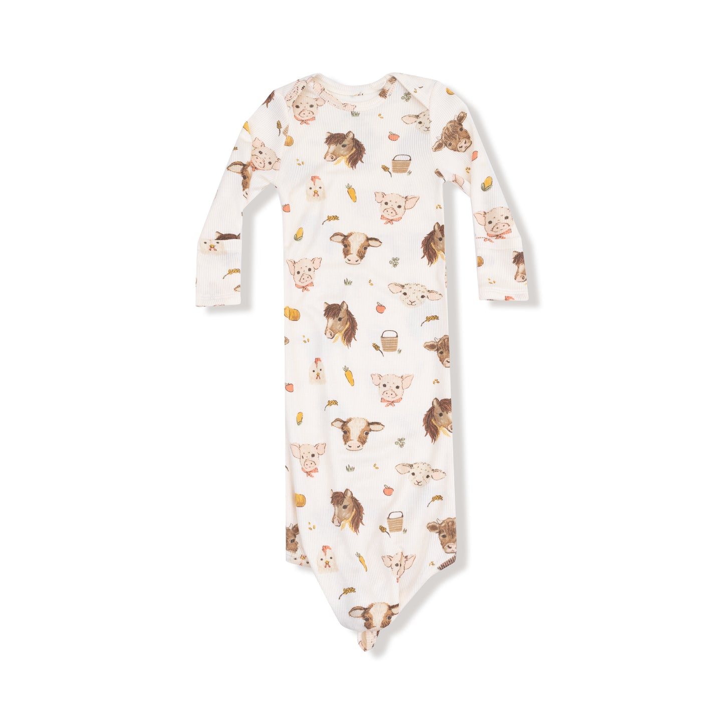 Vintage Farm Animals Knotted Gown