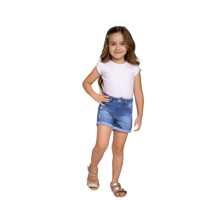Dark Wash Denim Shorts