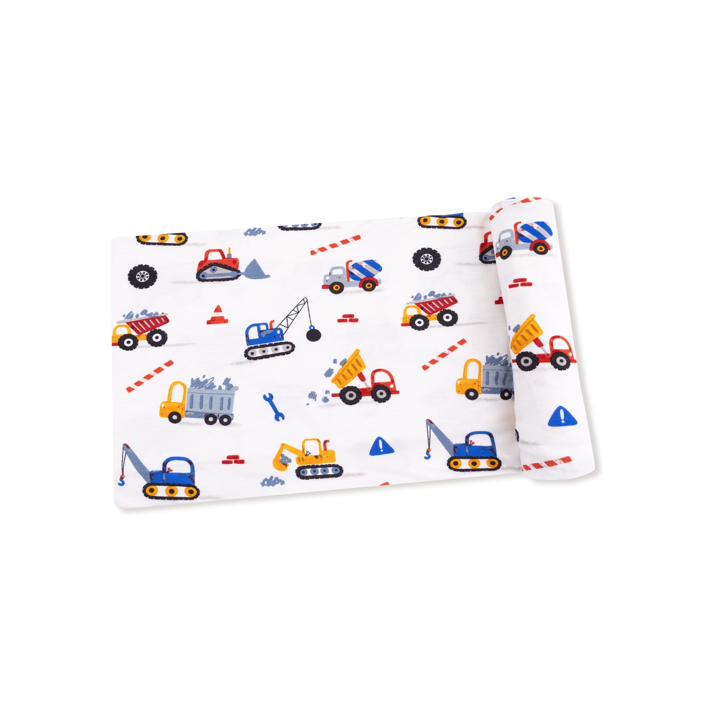 Crayon Construction Swaddle Blanket