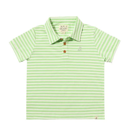 Lime Stripe Polo