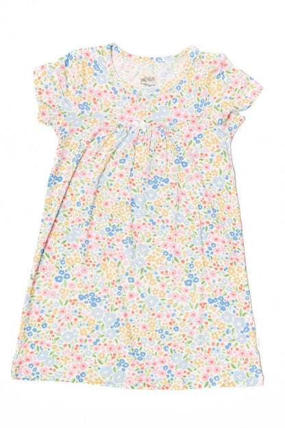 Multi-Colored Flower Bamboo Dress