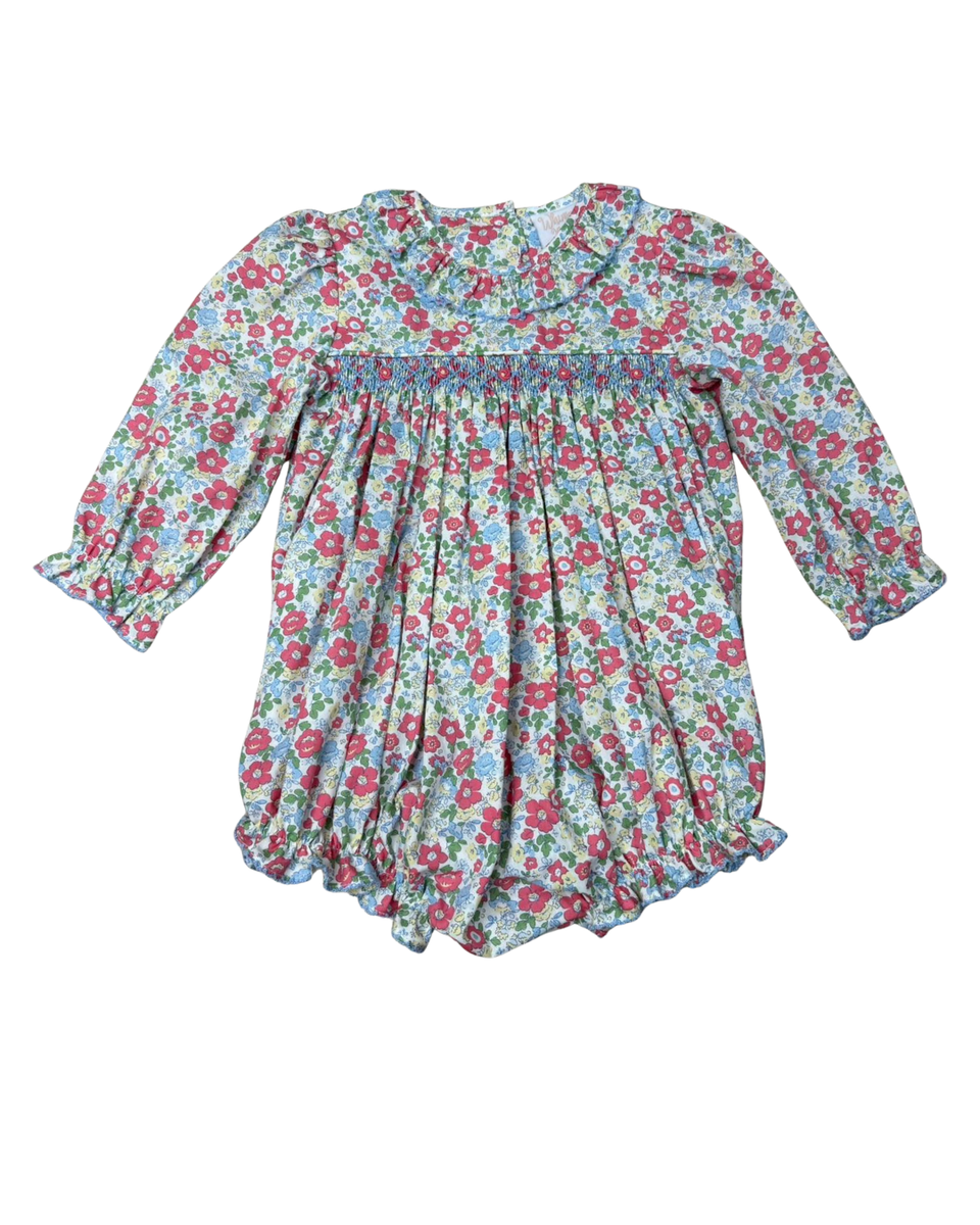 Bouquet Ruffle Smocked Bubble