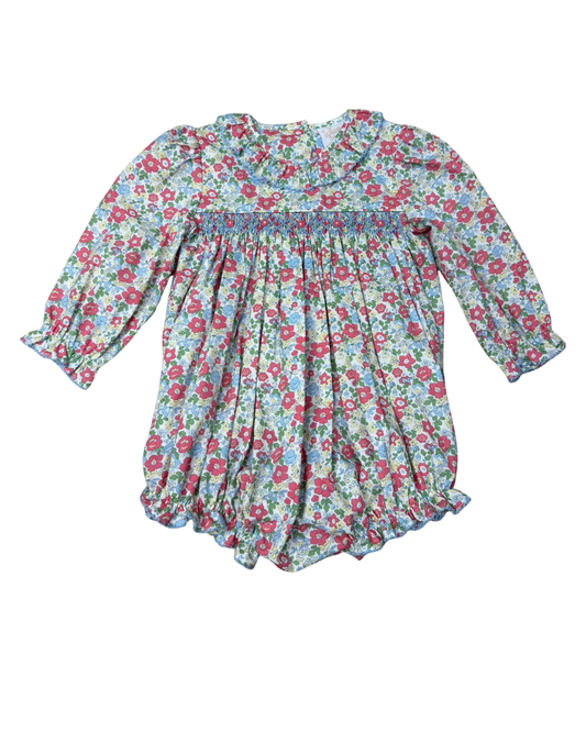 Bouquet Ruffle Smocked Bubble