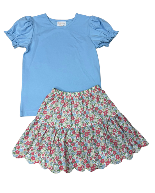 Bouquet Twirl Skirt Set