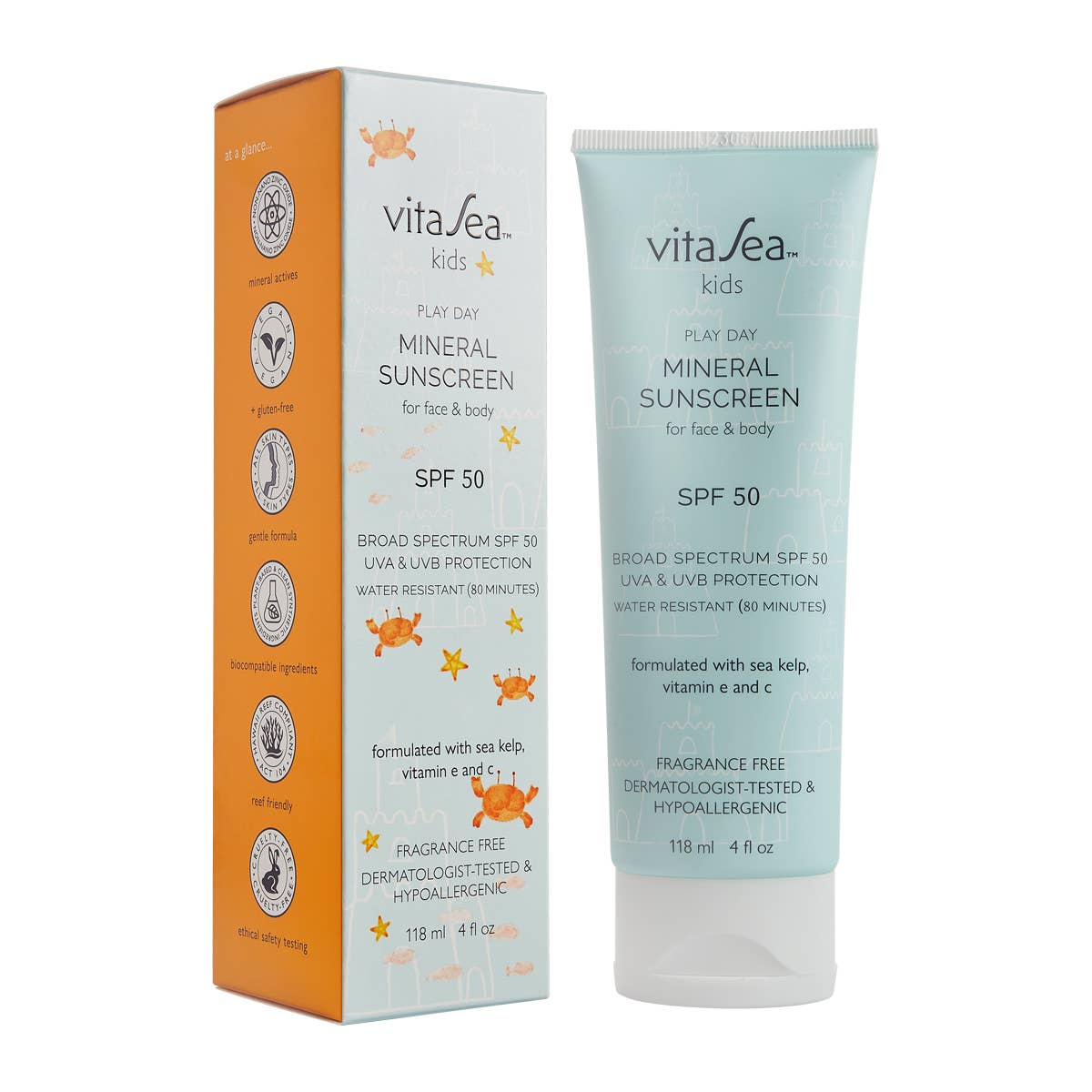 Vita Sea Play Day Mineral Sunscreen Lotion, SPF 50