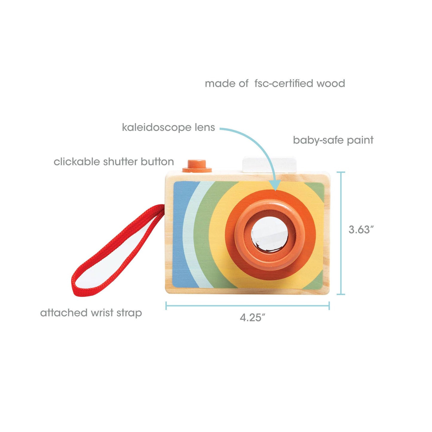 Wooden Camera Toddler Toy
