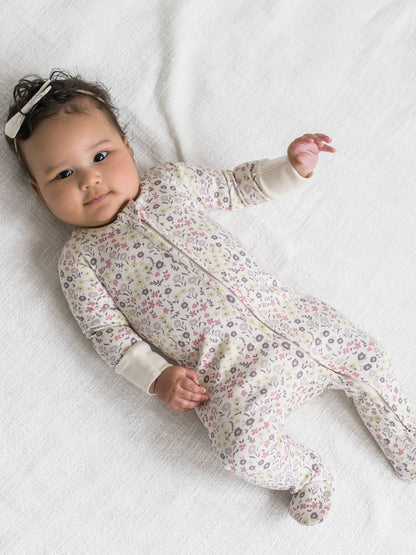 Organic Giada Floral Footed Sleeper