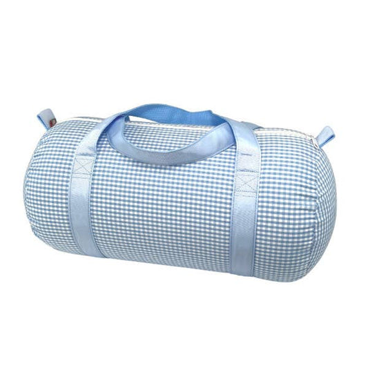 Baby Blue Gingham Medium Duffel