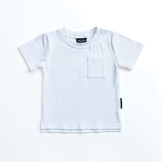 Basic White Pocket Tee