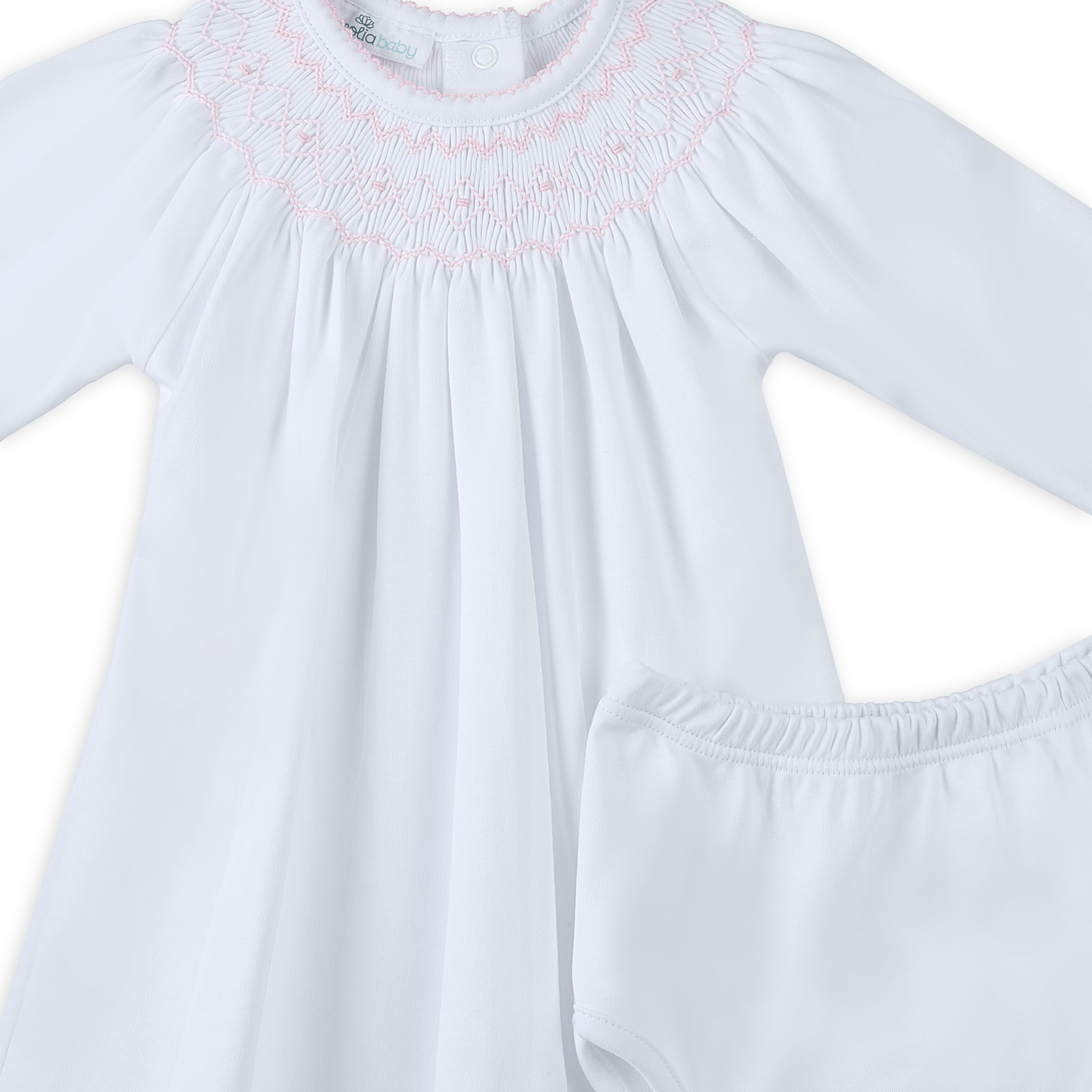 Lizzie's Classics Bishop Long Sleeve Dress - Pink