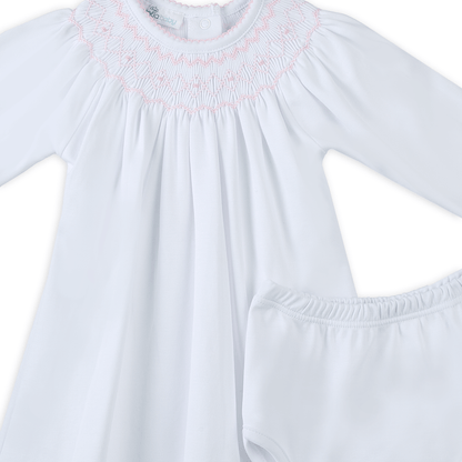Lizzie's Classics Bishop Long Sleeve Dress - Pink