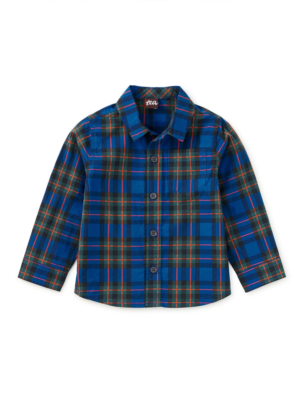 Blue Plaid Button Up