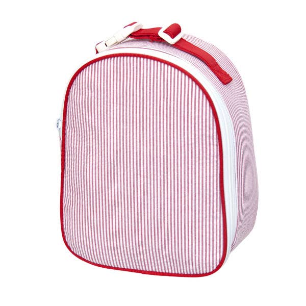 Red Seersucker Lunchbox