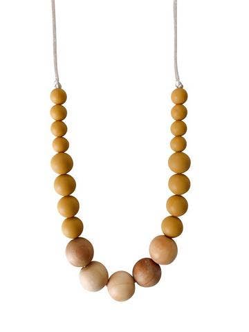 The Landon - Mustard Yellow Teething Necklace