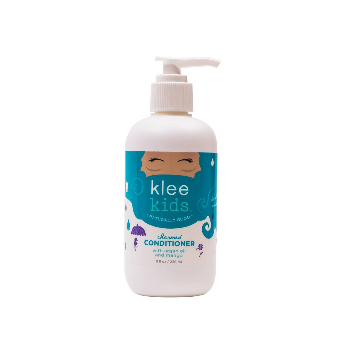 Klee Kids conditioner bottle on a white background