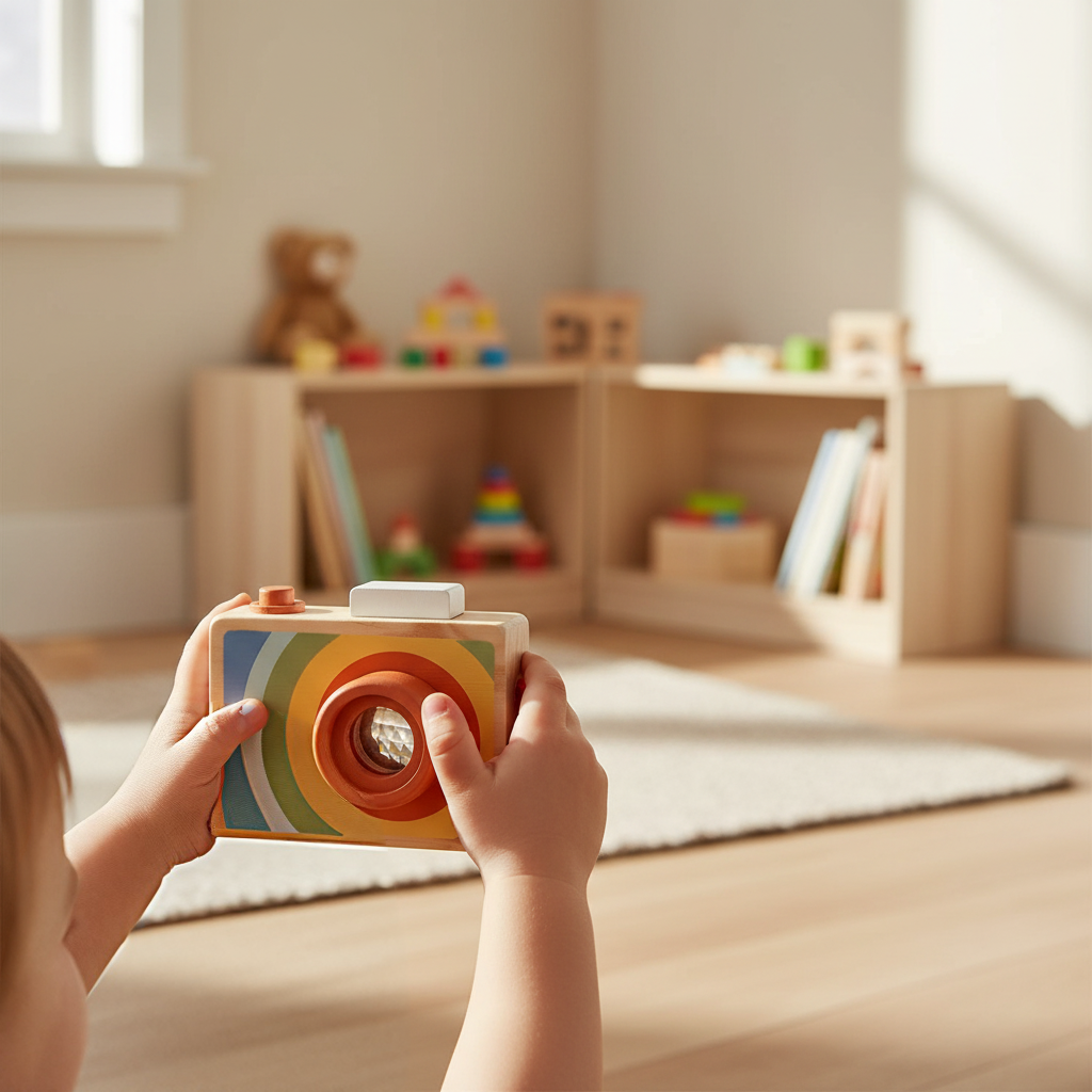 Wooden Camera Toddler Toy