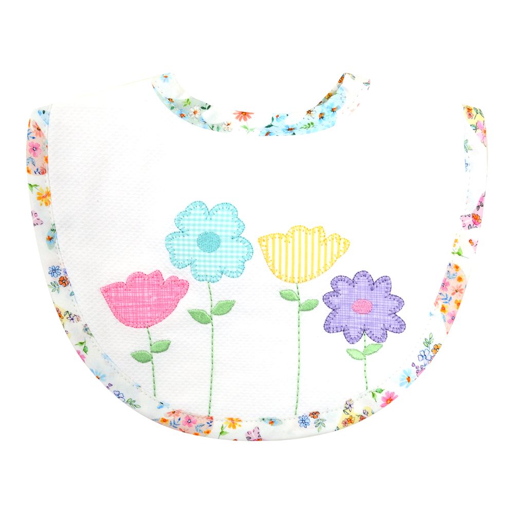 Garden Appliqued Medium Bib