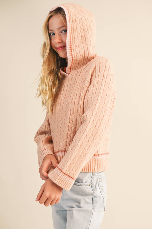 Tween Girl Hooded Sweater