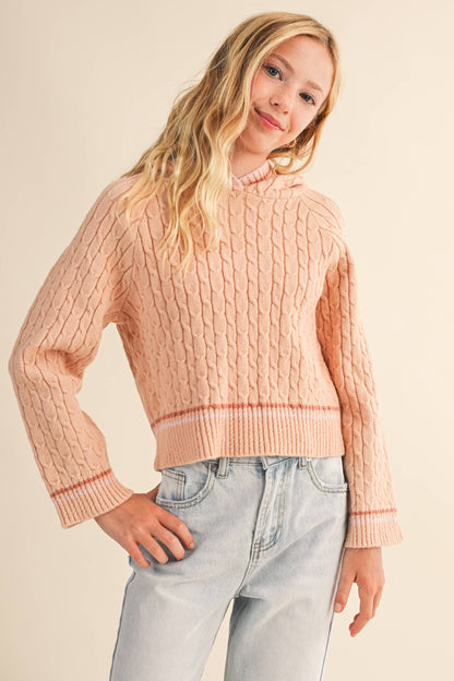 Tween Girl Hooded Sweater