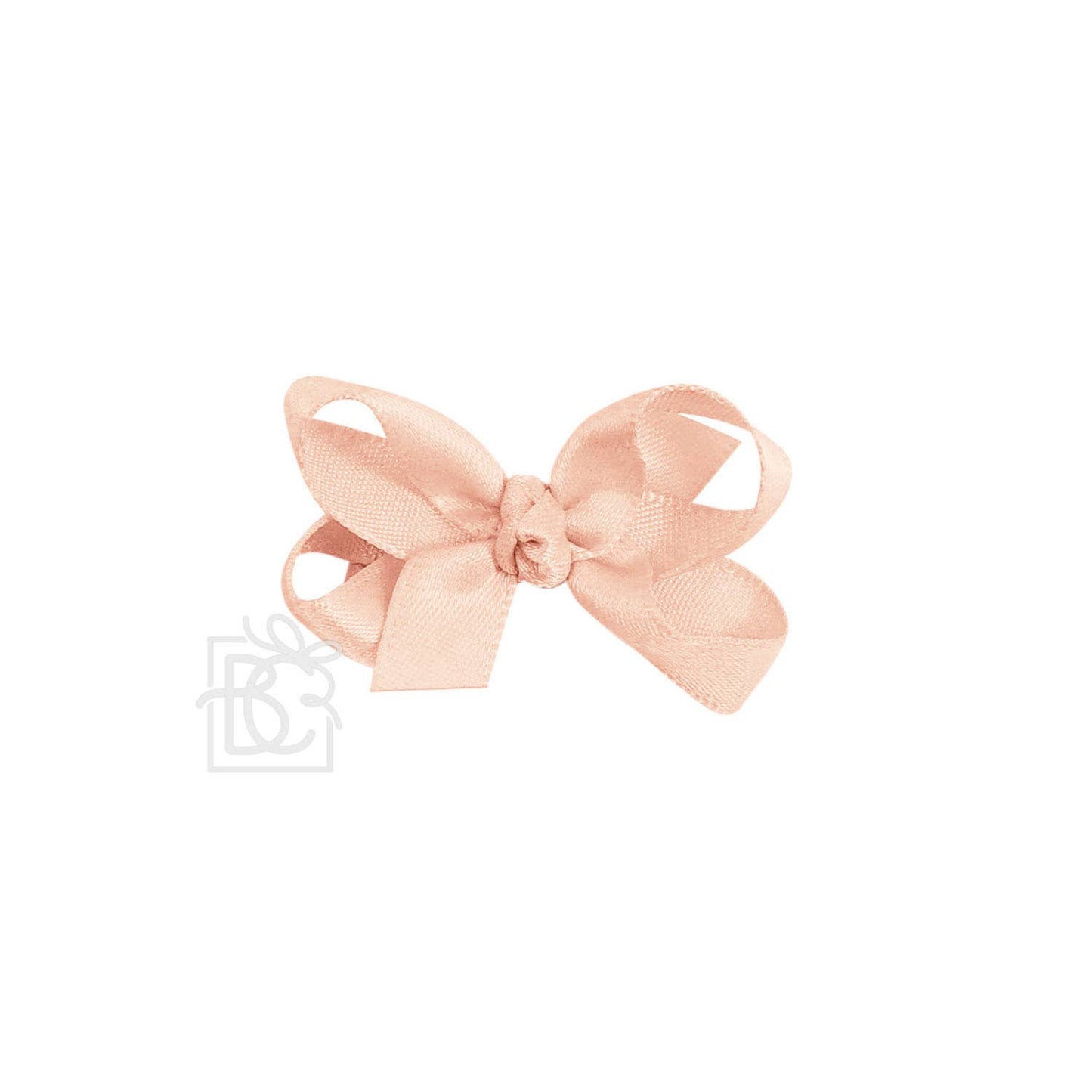 SATIN BOW ON CLIP: POWDER BLUE / 5.5" Huge - 2.25" Ribbon on Alligator Clip