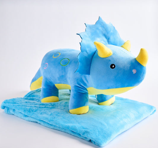 Trey the Triceratops Huggie Pal