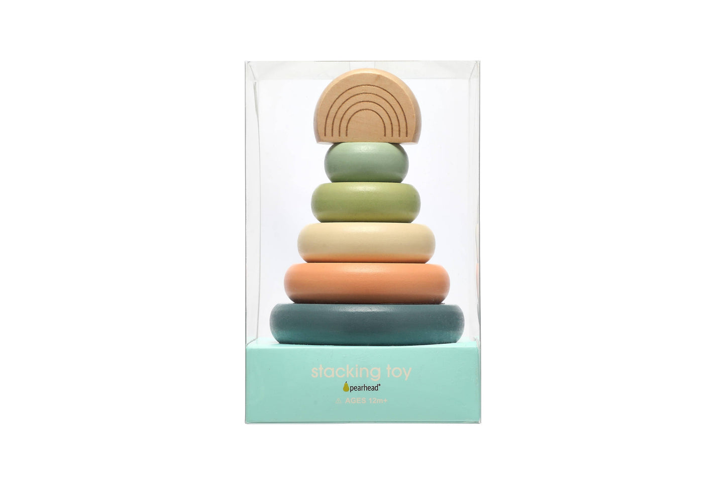 Wooden Stacking Rainbow Tower