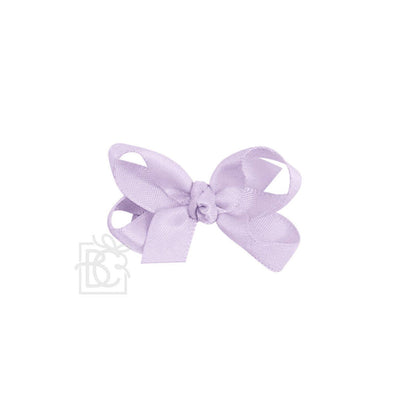 SATIN BOW ON CLIP: POWDER BLUE / 5.5" Huge - 2.25" Ribbon on Alligator Clip