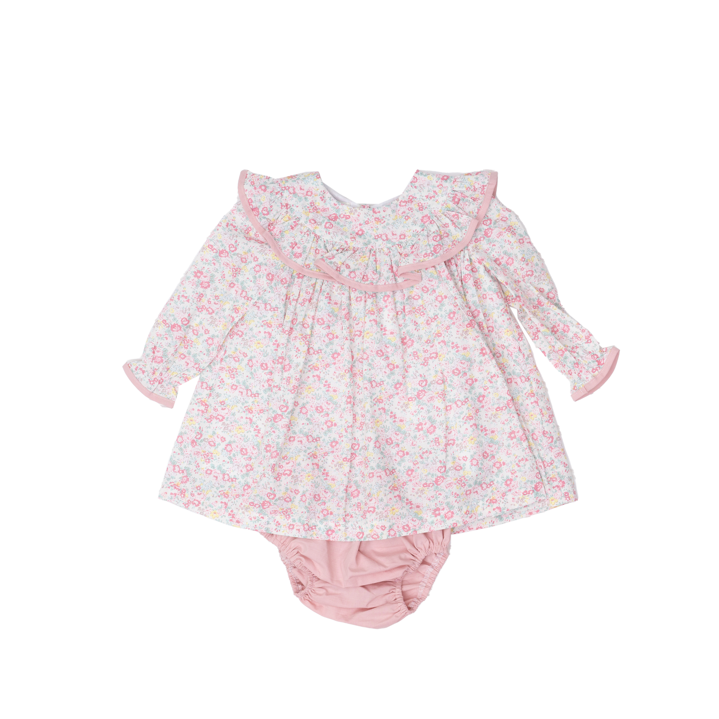 Layla Light Pink Floral Kid's Bloomer Set