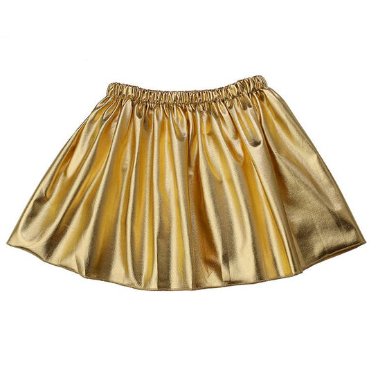 Metallic Skirt: Gold