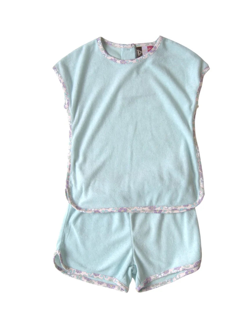 Aqua Terry Short Set