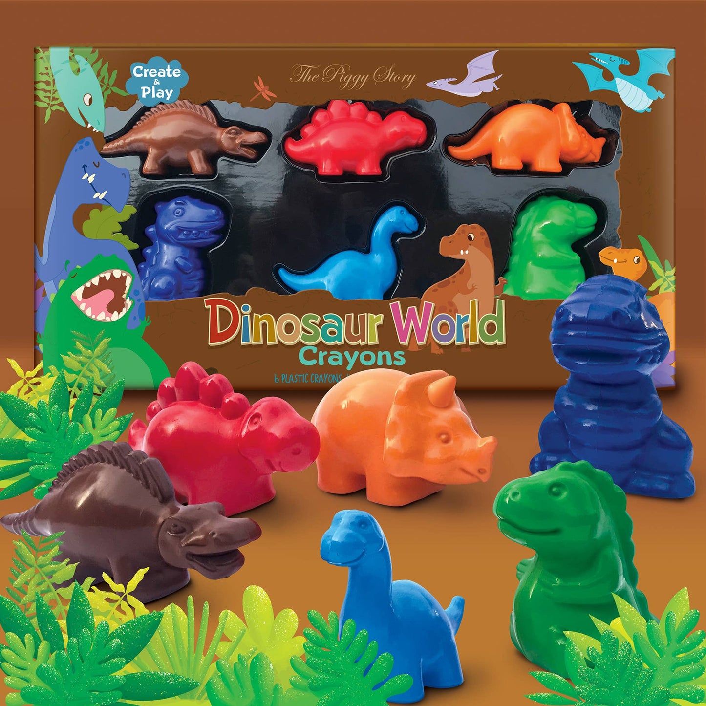 Dinosaur World Crayons of Fun