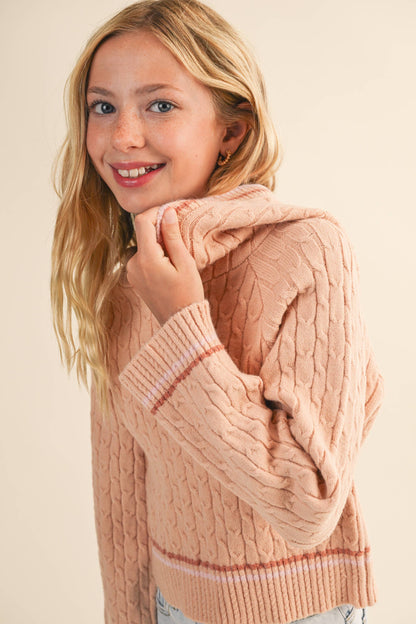 Tween Girl Hooded Sweater