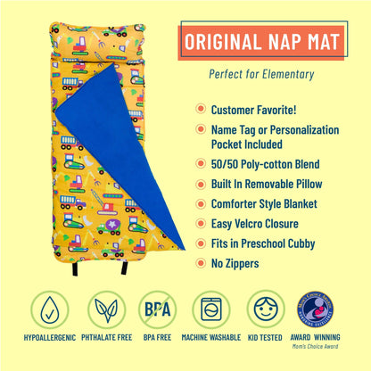 Under Construction Original Nap Mat - Yellow