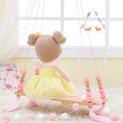 16" Keepsake Plush Doll - Yellow Dress Light Brown Hair